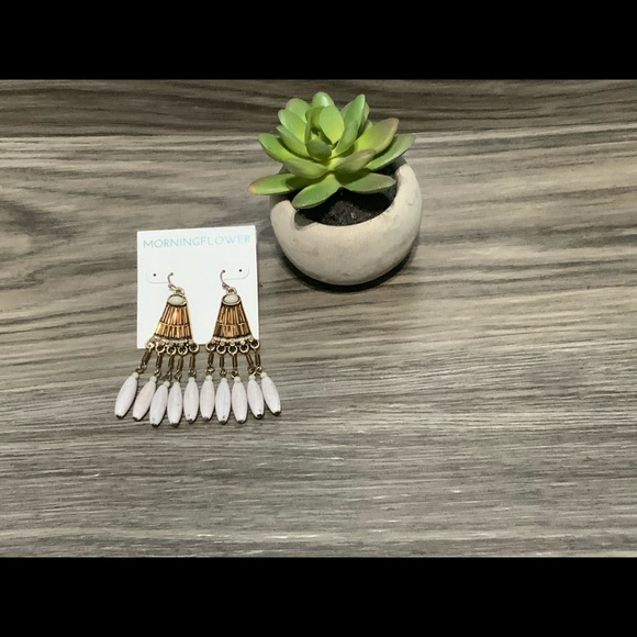 Morning Flower Jewelry - New Morning Flower Dangle Pierced‎ Earrings